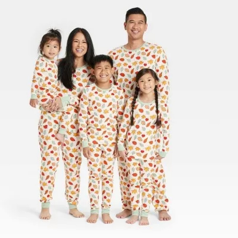 NWT Men's Hyde & EEK! Boutique Fall Leaf Print Matching Pajama Set